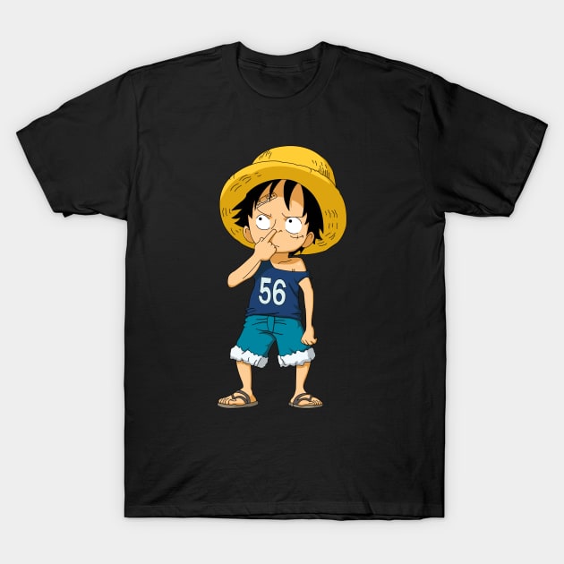 Monkey D Luffy Kid Ver T-Shirt by AnimeTee